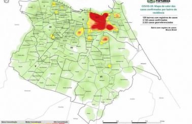 Fortaleza tem casos de coronavírus em 99% dos bairros