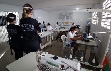 Sistema prisional de estado do Nordeste irá produzir máscaras para população carente