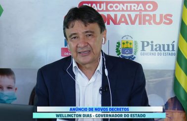 Wellington Dias prorroga decreto de isolamento social no Piauí