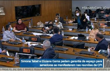 Discussão entre bancada feminina e governistas interrompe depoimento de Teich na CPI