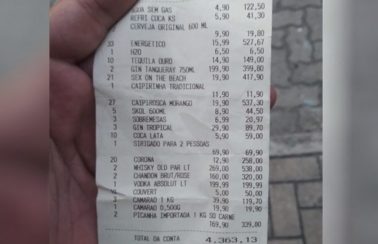 Homem finge ser jogador de futebol, pede bebida para clientes em bar e dá calote na hora de pagar conta de R$ 4,3 mil, no Ceará