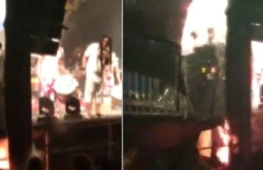Incêndio atinge palco durante ensaio do Olodum no Pelourinho; veja vídeo