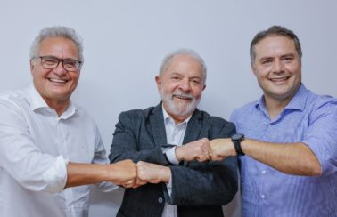 Lula se encontra com o senador Renan Calheiros e o governador de Alagoas em São Paulo