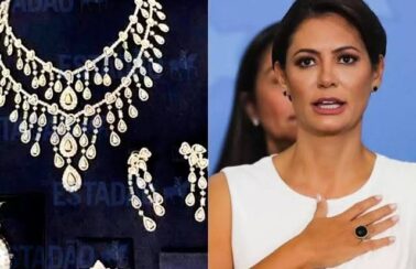 Governo Bolsonaro tentou trazer ilegalmente ao Brasil joias com diamantes avaliadas em R$ 16,5 milhões para Michelle