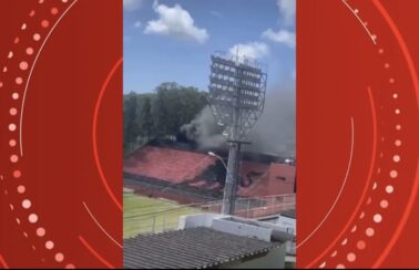 Incêndio atinge bar dentro no Barradão, estádio do Vitória
