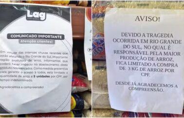 Com enchente no RS, varejo teme desabastecimento de arroz e limita venda do produto em Fortaleza