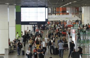 Aeroportos registram recorde de 73 milhões de passageiros no 1º semestre